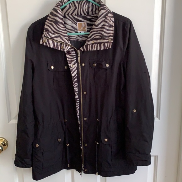 JM Collection Light Wt. Jacket w/ Hoodie - Picture 9 of 12